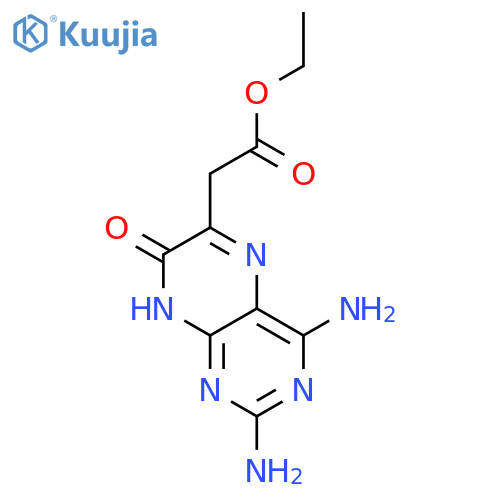 2,4-Diamino-7-hydroxy-6-pteridineacetic Acid Ethyl Ester structure