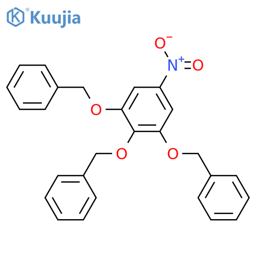 Benzene,5-nitro-1,2,3-tris(phenylmethoxy)- structure