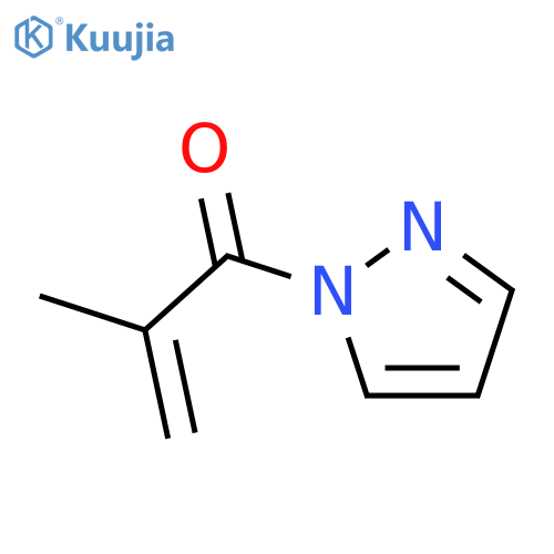 1H-Pyrazole, 1-(2-methyl-1-oxo-2-propenyl)- structure