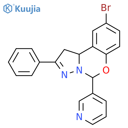 12-bromo-4-phenyl-7-(pyridin-3-yl)-8-oxa-5,6-diazatricyclo7.4.0.0^{2,6}trideca-1(9),4,10,12-tetraene structure