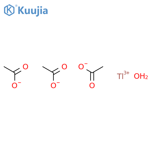 Acetic acid,thallium(3+) salt, hydrate (2:3) (9CI) structure