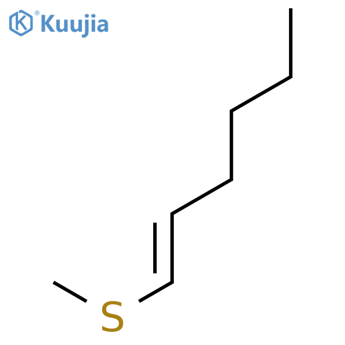 1-Hexene, 1-(methylthio)-, (E)- structure