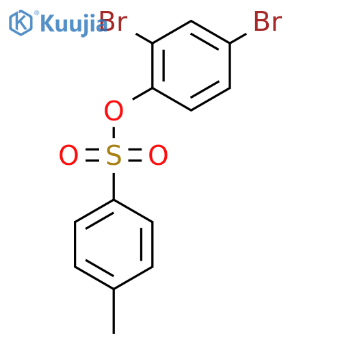 (2,4-dibromophenyl) 4-methylbenzenesulfonate structure