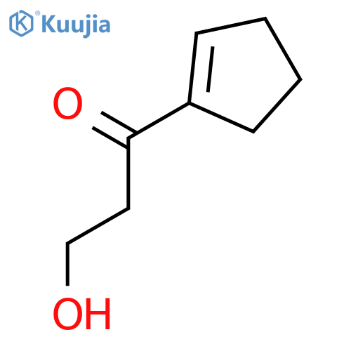 1-Propanone, 1-(1-cyclopenten-1-yl)-3-hydroxy- structure