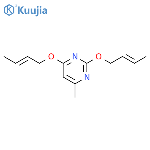 PYRIMIDINE, 2,4-BIS(2-BUTENYLOXY)-6-METHYL- structure