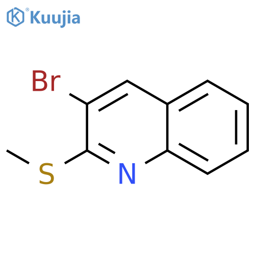 Quinoline, 3-bromo-2-(methylthio)- structure