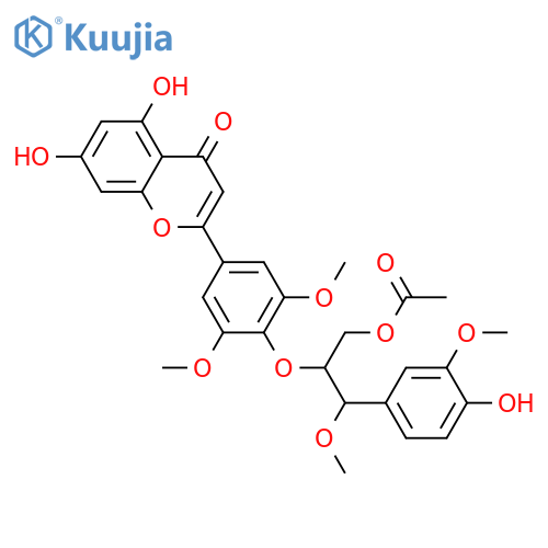 Aegicin; (7''R*,8''R*)-form, 3''-Methoxy, 7''-Me ether, 9''-Ac structure