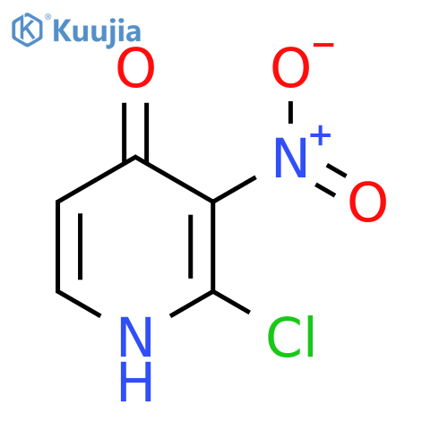 2-Chloro-3-nitropyridin-4-OL structure