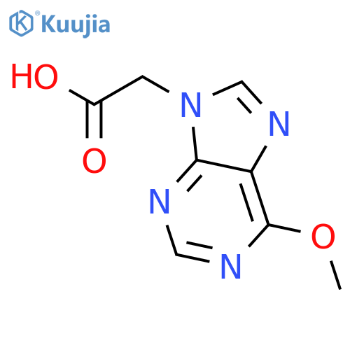 6-methoxy-9H-Purine-9-acetic acid structure
