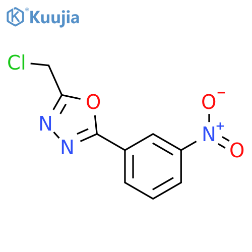 2-(chloromethyl)-5-(3-nitrophenyl)-1,3,4-oxadiazole structure