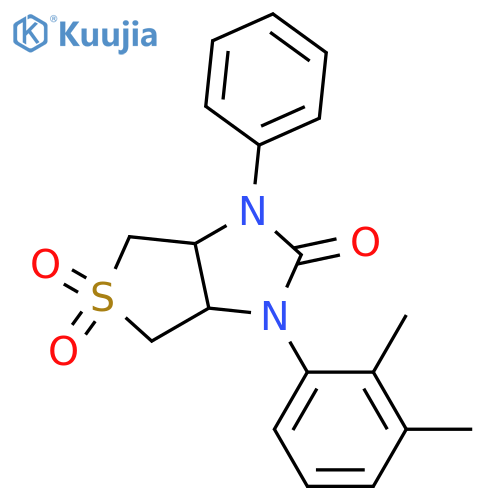 1-(2,3-dimethylphenyl)-3-phenyl-hexahydro-1H-5lambda6-thieno3,4-dimidazole-2,5,5-trione structure