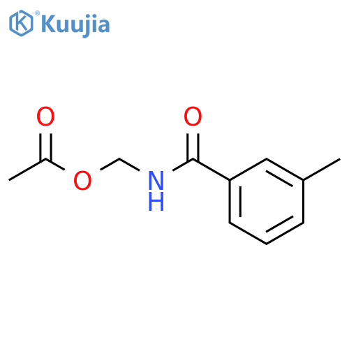 Benzamide, N-[(acetyloxy)methyl]-3-methyl- structure