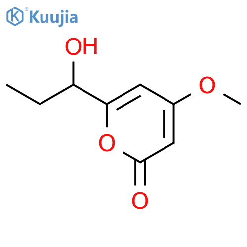 2H-Pyran-2-one, 6-[(1S)-1-hydroxypropyl]-4-methoxy- structure