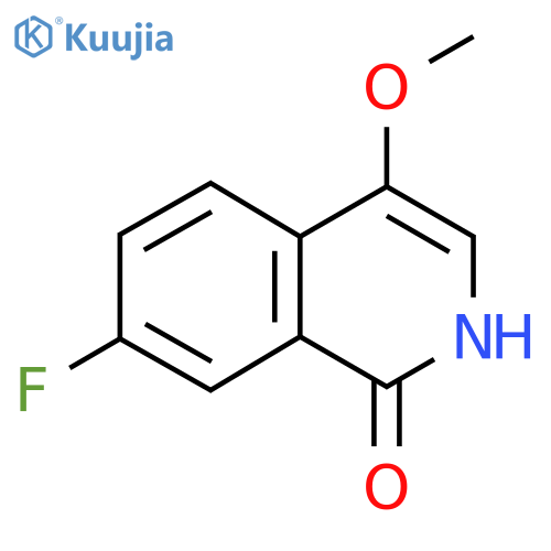 7-Fluoro-4-methoxyisoquinolin-1-OL structure