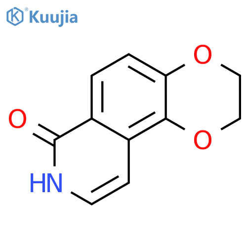 1,4-DIOXINO[2,3-F]ISOQUINOLIN-7(8H)-ONE, 2,3-DIHYDRO- structure