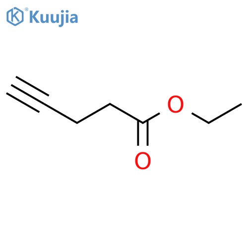 4-pentynoic acid ethyl ester structure