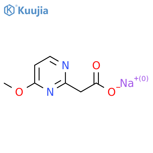 Sodium 2-(4-methoxypyrimidin-2-yl)acetate structure