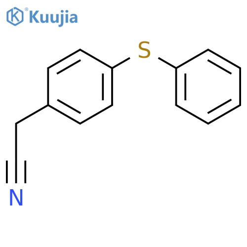 Benzeneacetonitrile,4-(phenylthio)- structure