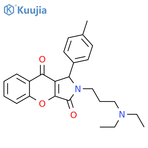 2-3-(diethylamino)propyl-1-(4-methylphenyl)-1H,2H,3H,9H-chromeno2,3-cpyrrole-3,9-dione structure