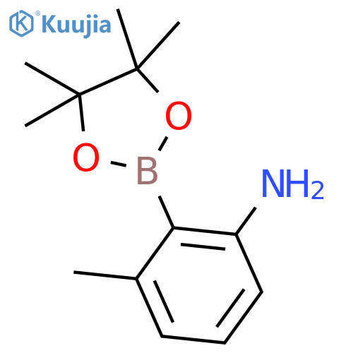 3-Methyl-2-(4,4,5,5-tetramethyl-1,3,2-dioxaborolan-2-yl) Benzenamine structure