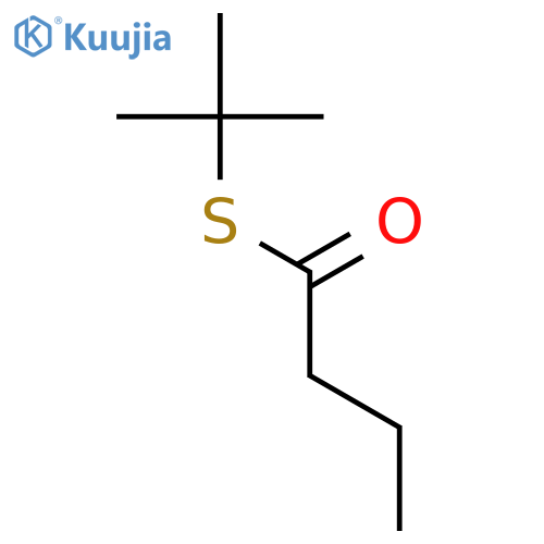 Butanethioic acid,S-(1,1-dimethylethyl) ester structure