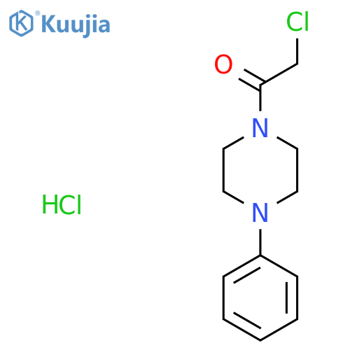 2-chloro-1-(4-phenylpiperazin-1-yl)ethan-1-one hydrochloride structure