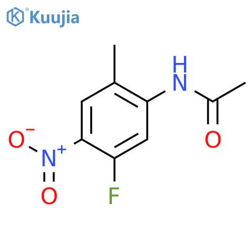 N-(5-Fluoro-2-methyl-4-nitrophenyl)acetamide structure