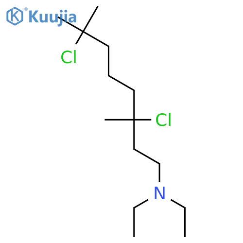 1-Octanamine, 3,7-dichloro-N,N-diethyl-3,7-dimethyl- structure