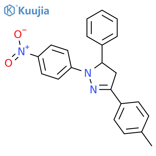 3-(4-methylphenyl)-1-(4-nitrophenyl)-5-phenyl-4,5-dihydro-1H-pyrazole structure