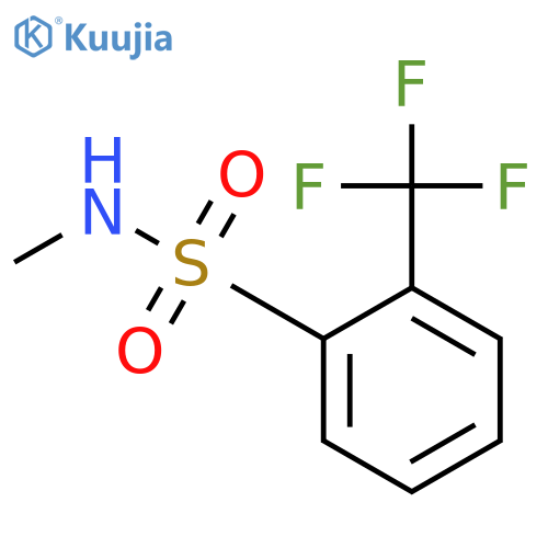 N-methyl-2-(trifluoromethyl)benzene-1-sulfonamide structure