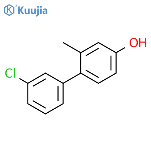 [1,1'-Biphenyl]-4-ol, 3'-chloro-2-methyl- structure