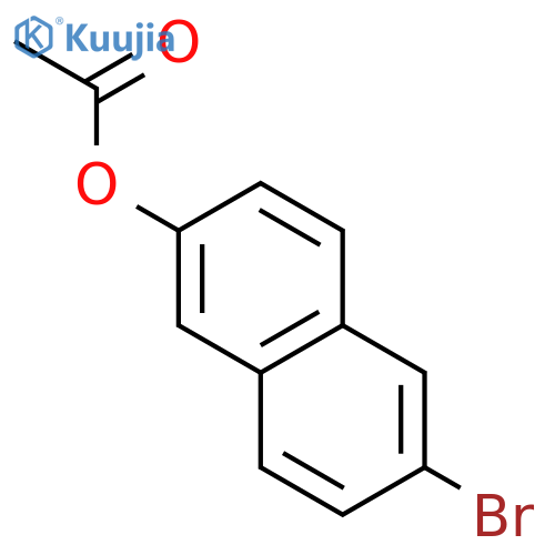 2-Naphthalenol,6-bromo-, 2-acetate structure