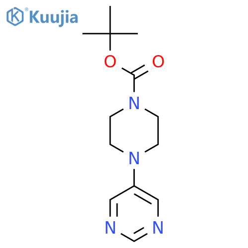 Tert-Butyl 4-(pyrimidin-5-yl)piperazine-1-carboxylate structure
