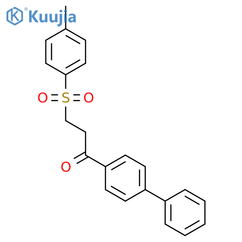 1-[1,1'-BIPHENYL]-4-YL-3-[(4-METHYLPHENYL)SULFONYL]-1-PROPANONE structure