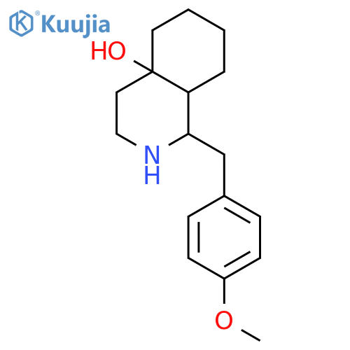 1-(4-Methoxy-benzyl)-octahydro-isoquinolin-4a-ol structure