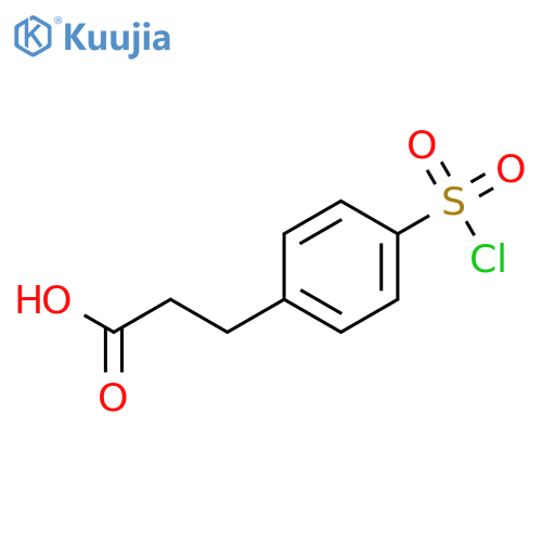 p-Chlorosulfonyldihydrocinnamic acid structure