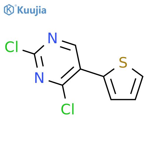 PYRIMIDINE, 2,4-DICHLORO-5-(2-THIENYL)- structure