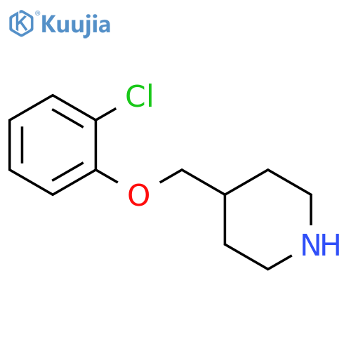 4-(2-Chlorophenoxy)methylpiperidine structure