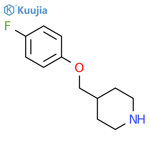 4-((4-Fluorophenoxy)methyl)piperidine structure