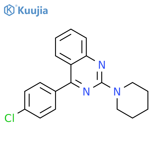 4-(4-chlorophenyl)-2-(piperidin-1-yl)quinazoline structure