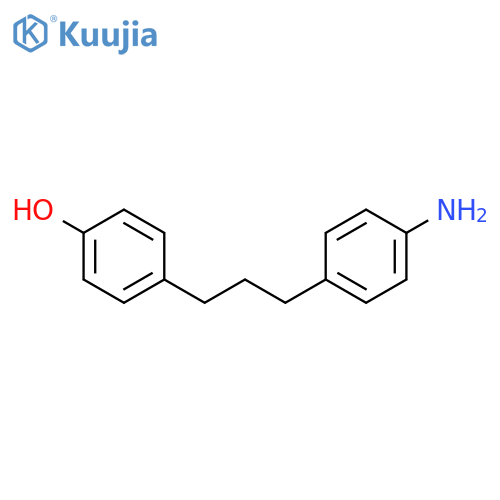 4-3-(4-aminophenyl)propylphenol structure