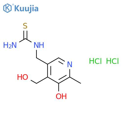 1-{[5-hydroxy-4-(hydroxymethyl)-6-methylpyridin-3-yl]methyl}thiourea dihydrochloride structure