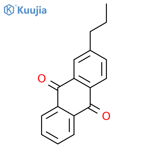 9,10-Anthracenedione, 2-propyl- structure