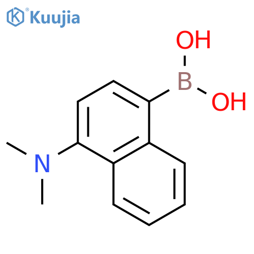 Boronic acid, [4-(dimethylamino)-1-naphthalenyl]- structure