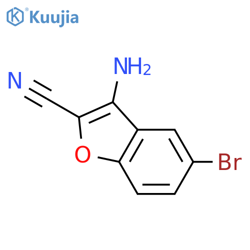 3-Amino-5-bromobenzofuran-2-carbonitrile structure