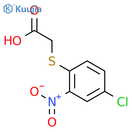 2-(4-chloro-2-nitrophenyl)sulfanylacetic acid structure