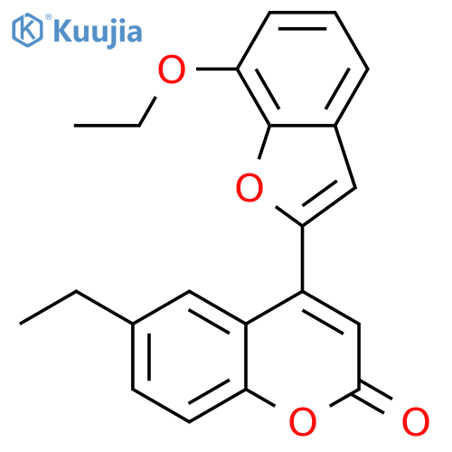 4-(7-ethoxy-1-benzofuran-2-yl)-6-ethylchromen-2-one structure