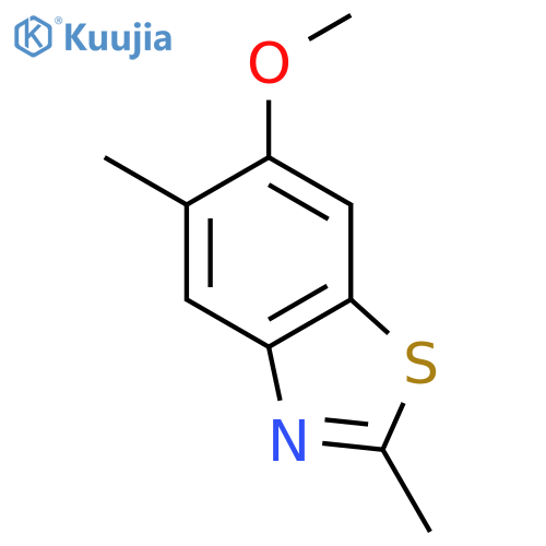 Benzothiazole,6-methoxy-2,5-dimethyl- structure