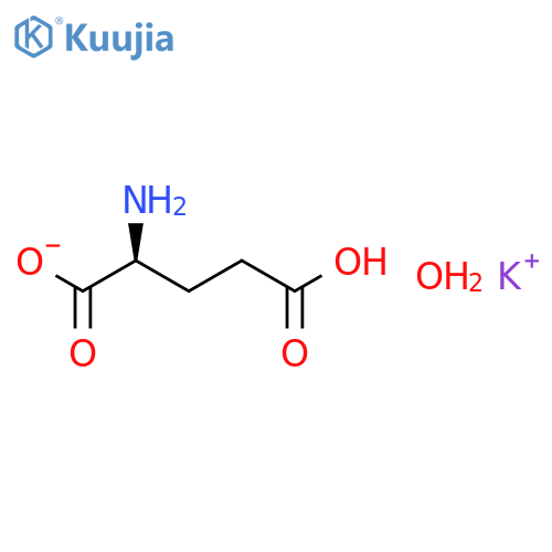L-Glutamic acid potassium salt monohydrate structure