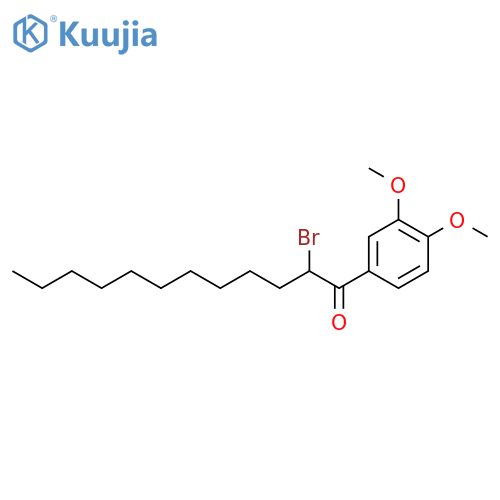 1-Dodecanone, 2-bromo-1-(3,4-dimethoxyphenyl)- structure